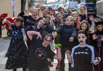Thousands descend on Newquay for frightful Zombie Crawl