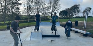 Olympic skateboarder opens new skate park