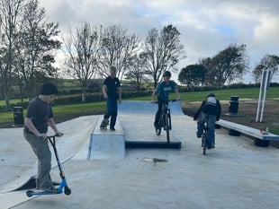 Olympic skateboarder opens new skate park