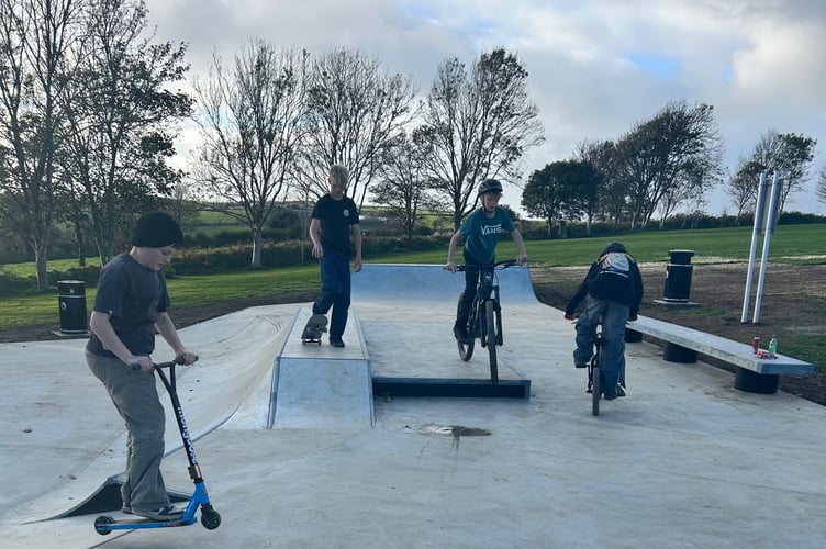 Tregony's new skate park