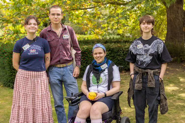 Kate Bidwell, Alfred Bradley, Rory Queripel and Emma Coble who reached the finals of the Botanical University Challenge.