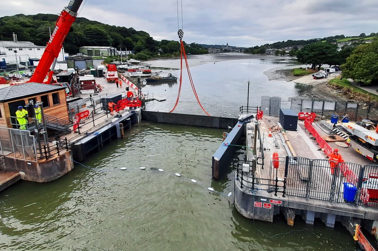 The new gates will provide long-term flooding protection for years to come.