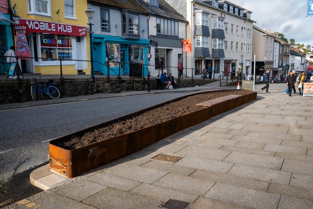 Furious locals in Penzance say new giant planters look like "coffins"
