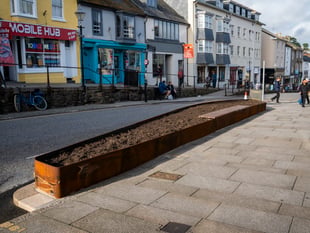 Furious locals in Penzance say new giant planters look like "coffins"