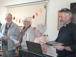 Harvest festival services held at care homes