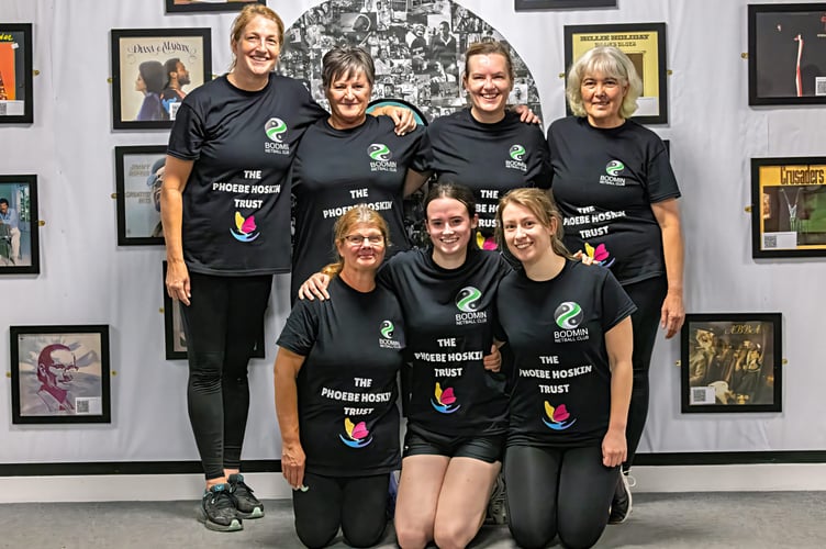 Some of the participants taking part in the walking netball tournament in Bodmin (Picture: Leonard Reid)
