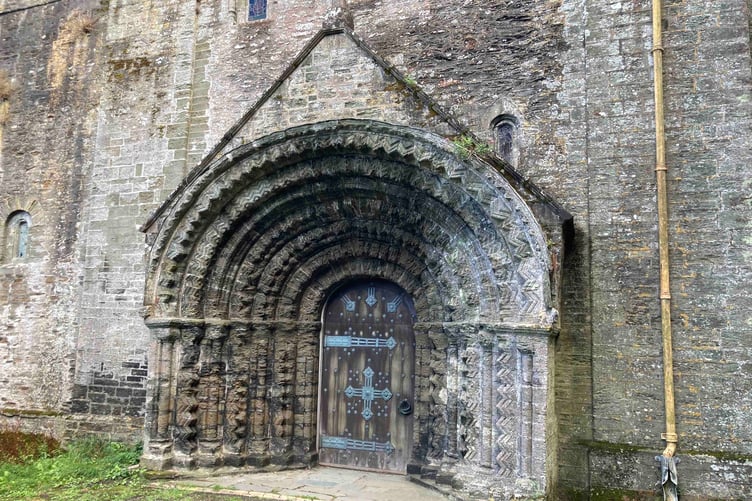 The west front of the St Germans church has a Norman arched doorway. (Picture: Andrew Townsend)