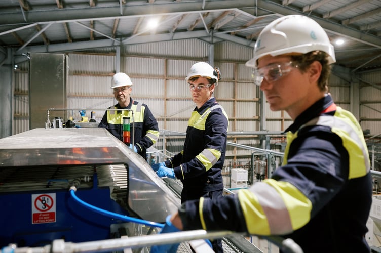 Inside the Trelavour Demonstration Plant. (Picture: Cornish Lithium)