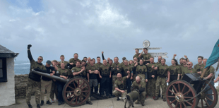 Charity makes history after pulling a one tonne field gun 1,000 miles
