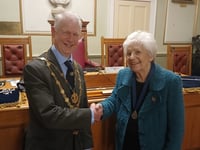 First woman awarded title of Honorary Freeman of the City of Truro 