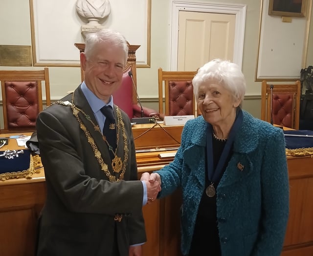 First woman awarded title of Honorary Freeman of the City of Truro 