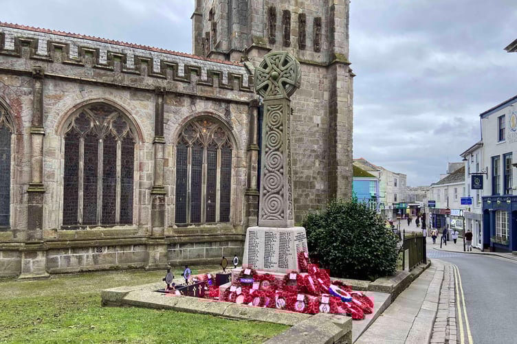 Those who lost their lives in conflicts will be remembered in St Austell. (Picture: Andrew Townsend)
