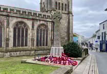 Remembrance parade in St Austell to honour the fallen