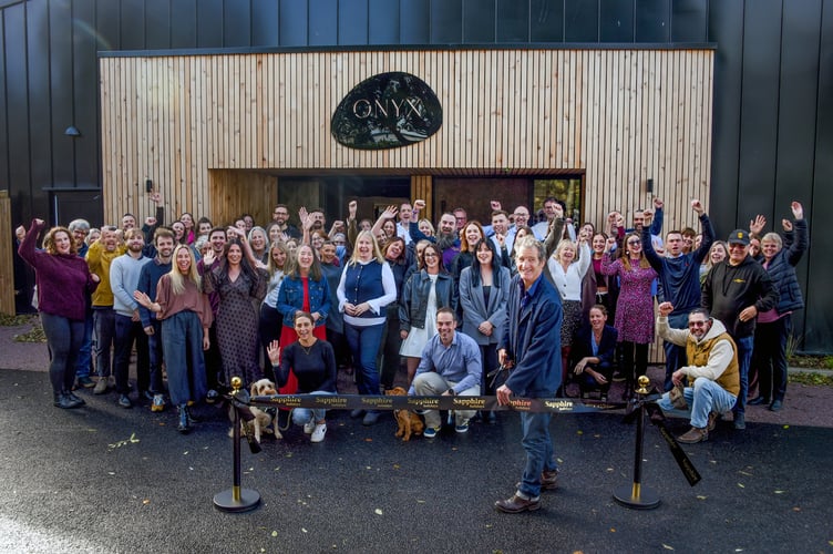 Simon Tregonning, owner and chairman of Sapphire Holidays, officially opens Onyx House.