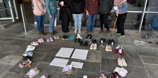 Powerful shoes protest by SEND parents