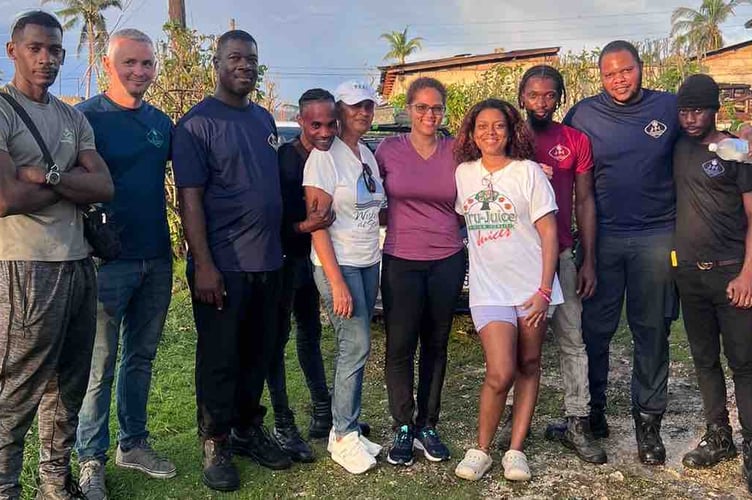 Dave Hale (second left) has launched a GoFundMe page to help people affected by Hurricane Melissa in Jamaica