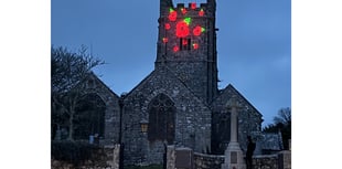 Poppies return to Stithians Church for two weeks of Remembrance