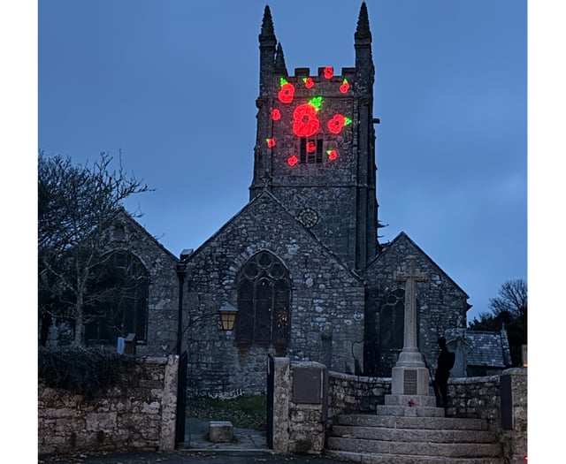 Poppies return to Stithians Church for two weeks of Remembrance