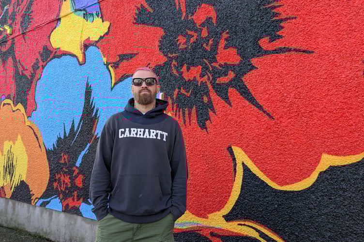 Artist Ben Allen has created a new artwork for Newquay Mural Trail (Picture: Warren Wilkins)