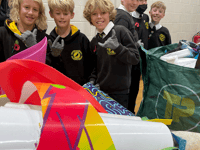 Eco warriors recycle broken bodyboards to reduce pollution
