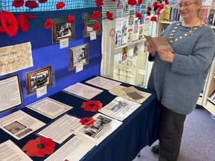 Remembrance display launches war story archive scheme