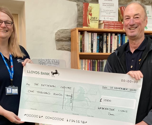 Lions give generous donation to town's elderly 