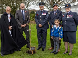 RAF St Mawgan host ceremony to commemorate end of WW2 anniversary