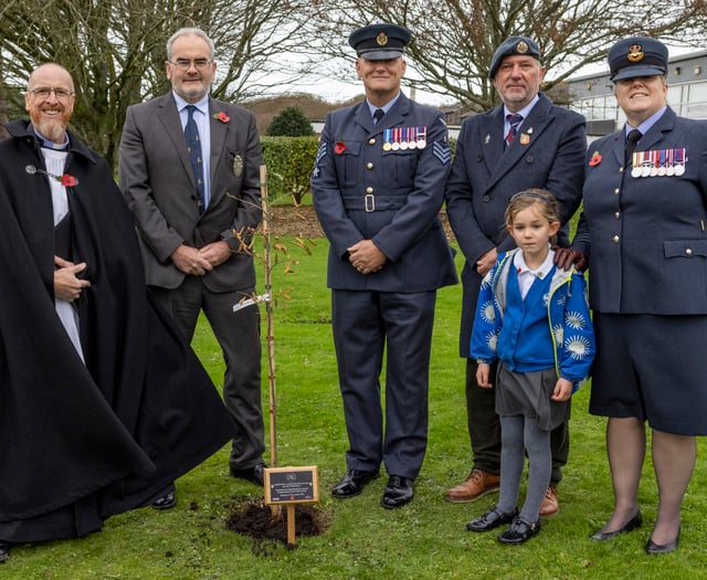 RAF St Mawgan host ceremony to commemorate end of WW2 anniversary