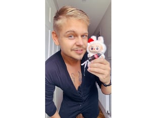 Labubu addict spends four hours a day shopping for his doll collection