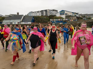Call for superheroes to don their costumes for charity dip