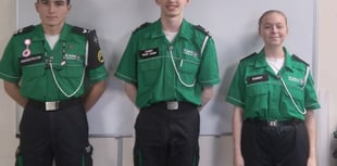 Young cadets are recognised for 'outstanding' achievements