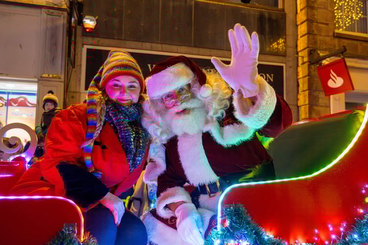 Father Christmas in Truro, 2024