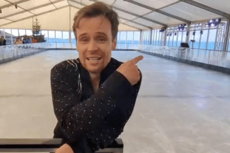 Ice skating star Mark Henretty has officially launched Skate by the Sea (Picture: Warren Wilkins)