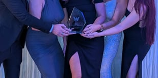 Staff celebrate after venue wins prestigious wedding award