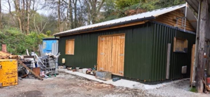 Where the applicant currently lives at the site near Lostwithiel, which will now become a 'day room' (Picture: XL Planning Ltd)