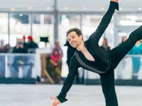  Ice skating star officially launches beachside ice rink 