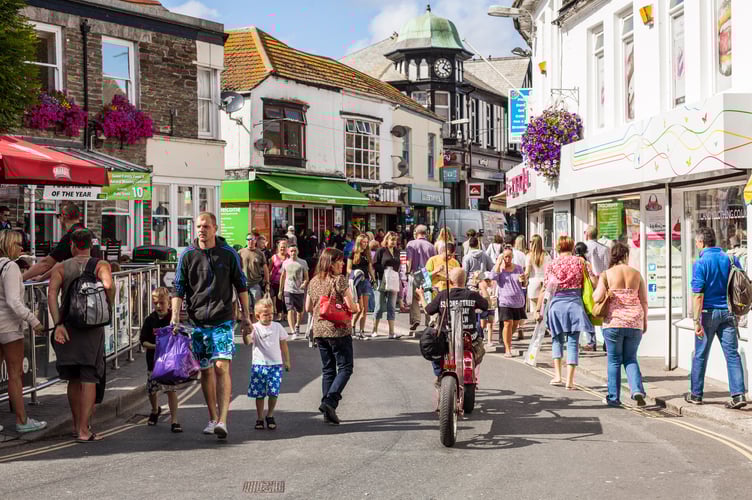 Newquay town centre in the summer (Picture: Mike Searle)