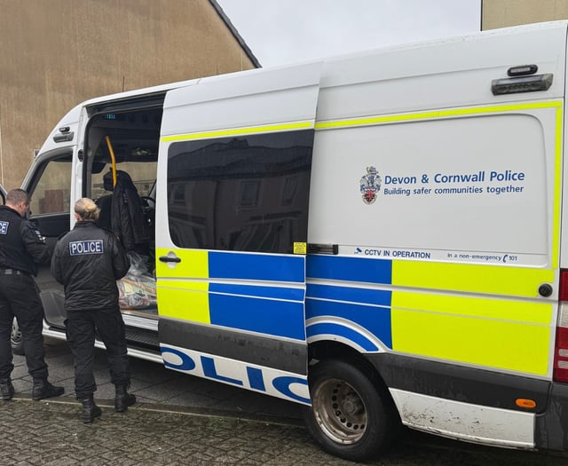 Camborne police seize more than £8,000 worth of drugs in raid
