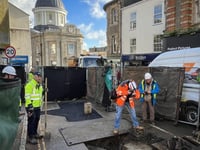 Historic Penzance cross found in roadworks
