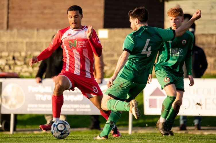 Newquay playing Sidmouth.