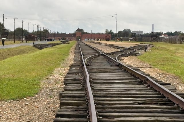 Personnel from RAF St Mawgan learn about the horrors of the Holocaust