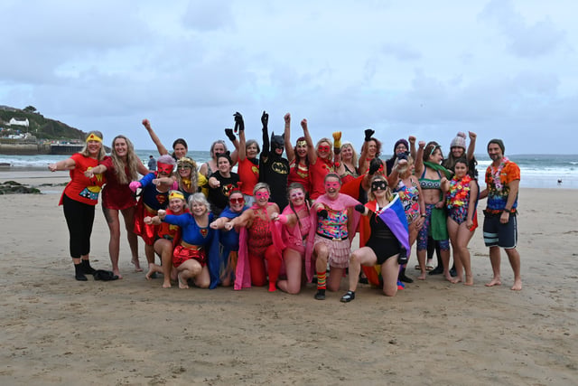 Superheroes don their costumes in their fight against cancer