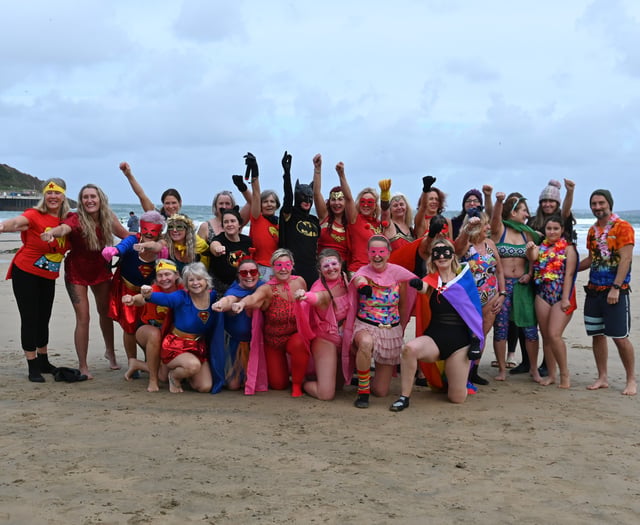 Superheroes don their costumes in their fight against cancer