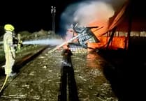 Fire crews called to tackle barn blaze in Downderry