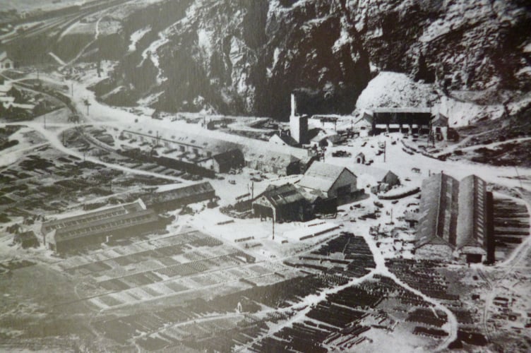 LOCAL historian, photograph collector and Voice reader Barrie Doney has no shortage of pictures and stories from Cornwall’s past, which he shares with Voice Newspaper readers every week. This week’s photograph takes us to a historic picture of Delabole Quarry. Barrie says of this photograph: "This is an aerial photo from the early 1900's showing the extent of the Delabole Slate Quarry. Note the thousands of slates stacked on end in the foreground.”