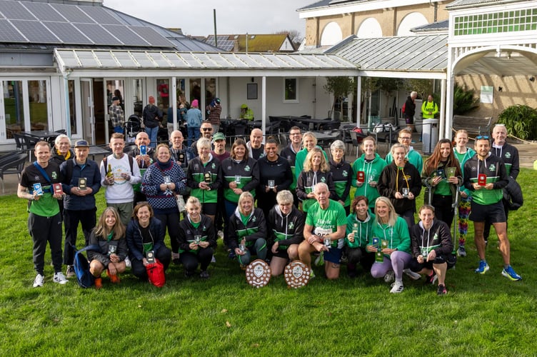 Hayle Runners Grand prix trophy winners.