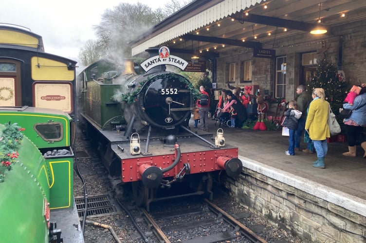 Christmas on the Bodmin and Wenford Railway. (Picture: Andrew Townsend)