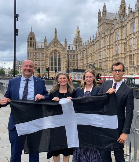 Labour's Cornish MPs outside Parliament