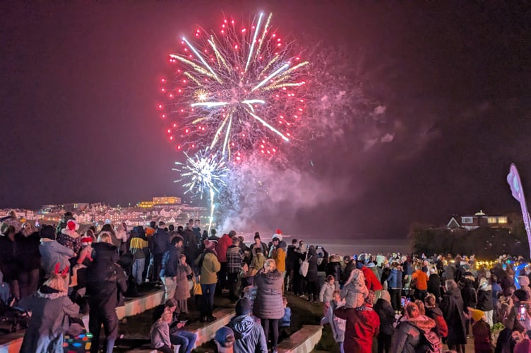 A spectacular fireworks display was staged over the harbour (Pictures: Warren Wilkins)
