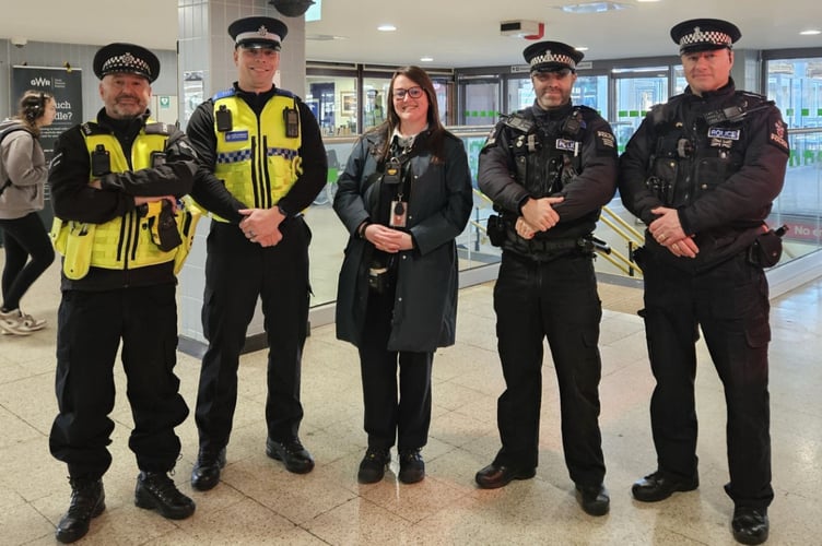 South East Cornwall police have carried out more than 100 hours of high-visibility patrols, seizing dozens of blades, and targeting hotspots on the rail network